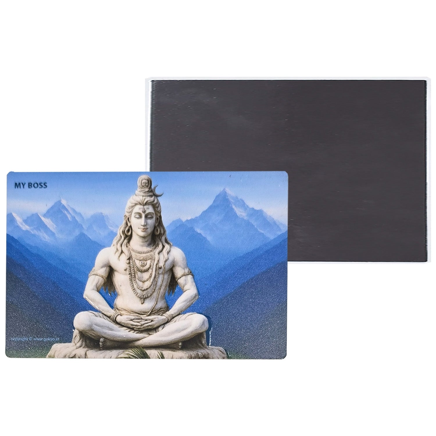 Buy Gokyo Lord Shiva My Boss Magnet 8.7 cm x 5.6 cm | Souvenirs at Gokyo Outdoor Clothing & Gear