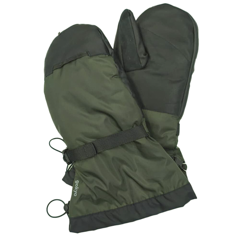 Buy Gokyo Makalu 3-Layer Summit Mittens Olive M | Cold Weather Gloves at Gokyo Outdoor Clothing & Gear