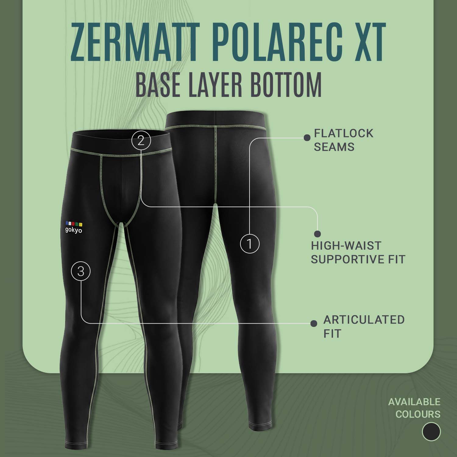 Buy Gokyo Zermatt Polarec XT Base Layer Bottom | Base Layer Thermals at Gokyo Outdoor Clothing & Gear
