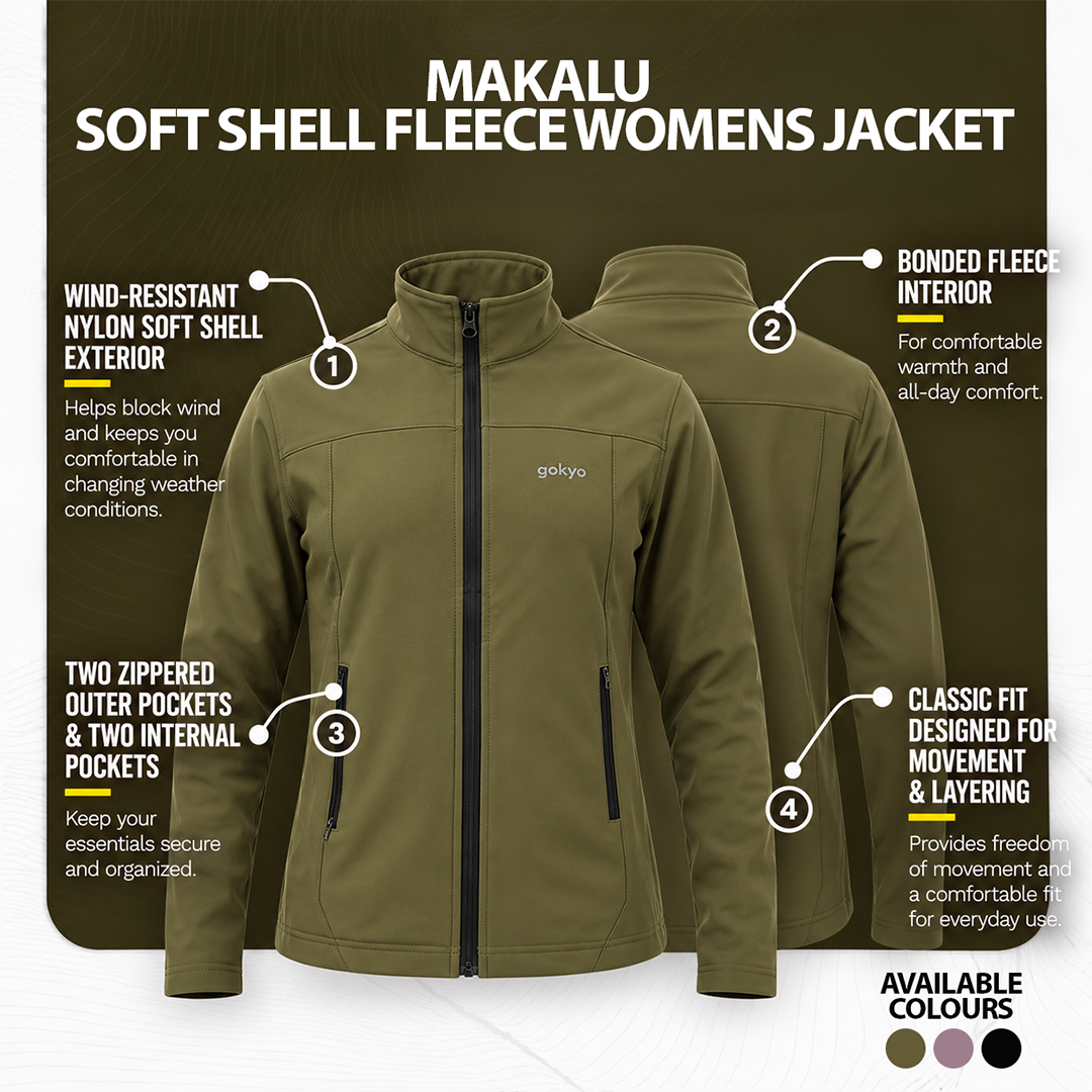 Buy Gokyo Makalu Soft Shell Fleece Womens Jacket | Jackets at Gokyo Outdoor Clothing & Gear