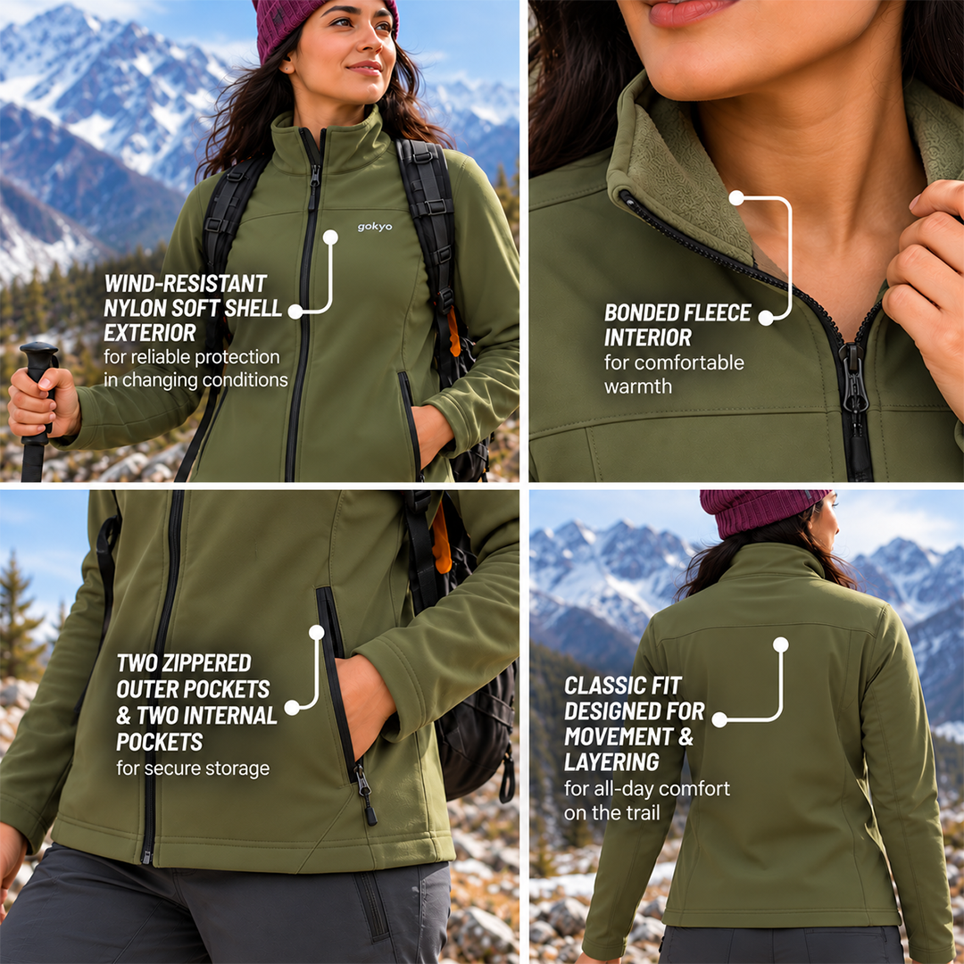 Buy Gokyo Makalu Soft Shell Fleece Womens Jacket | Jackets at Gokyo Outdoor Clothing & Gear