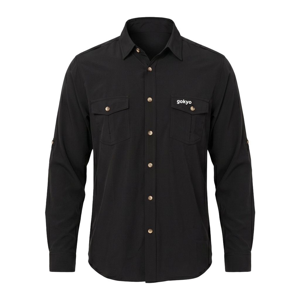 Buy Gokyo Masai Featherlite Terra-Cool Outdoor Shirt Black | Shirts at Gokyo Outdoor Clothing & Gear