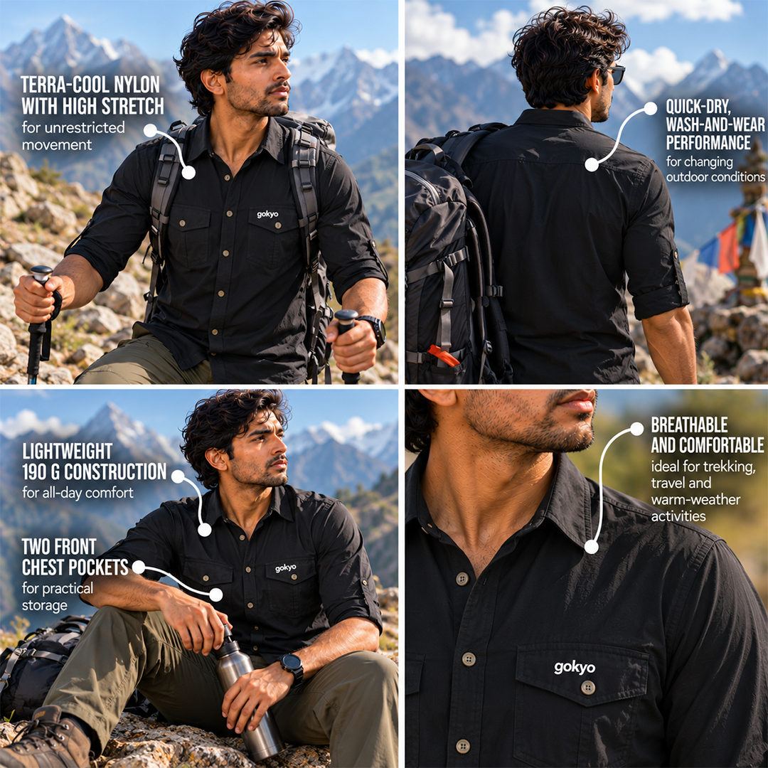 Buy Gokyo Masai Featherlite Terra-Cool Outdoor Shirt | Shirts at Gokyo Outdoor Clothing & Gear