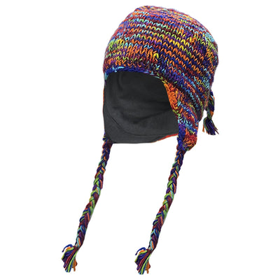 Makalu Beanie - Wool Fleece lining with ear flap