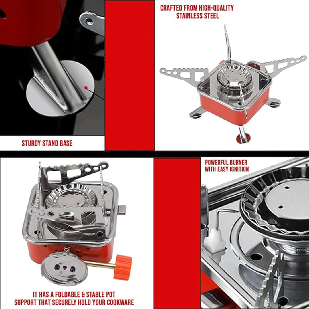 Portable Camping Gas Stove 4" x 4"