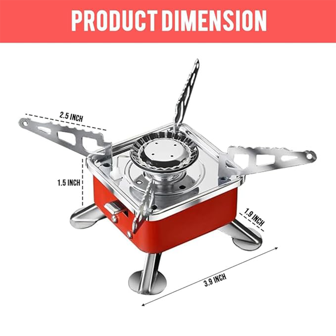 Portable Camping Gas Stove 4" x 4"