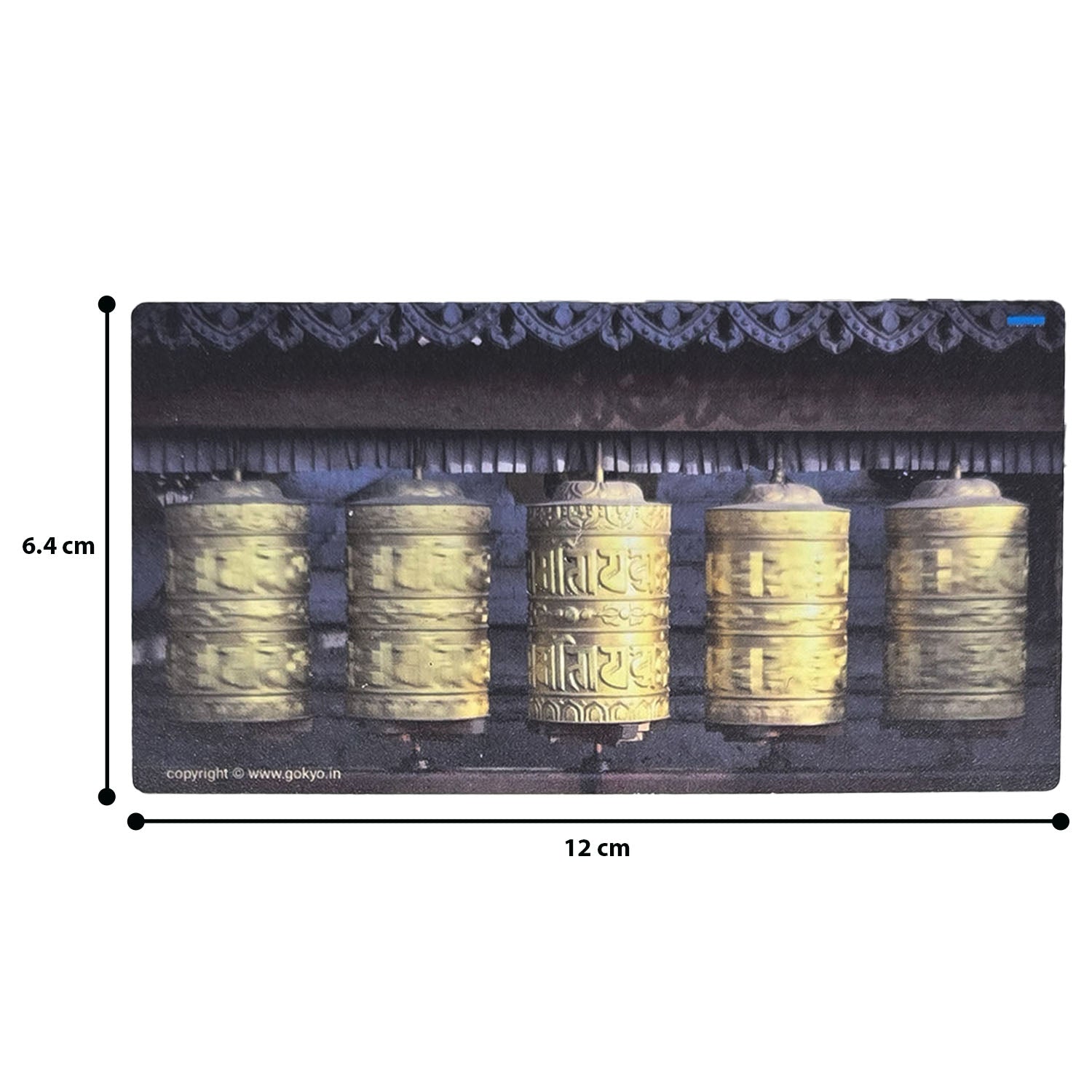 Buy Gokyo Prayer Wheels Magnet – Golden Mantra | Souvenirs at Gokyo Outdoor Clothing & Gear