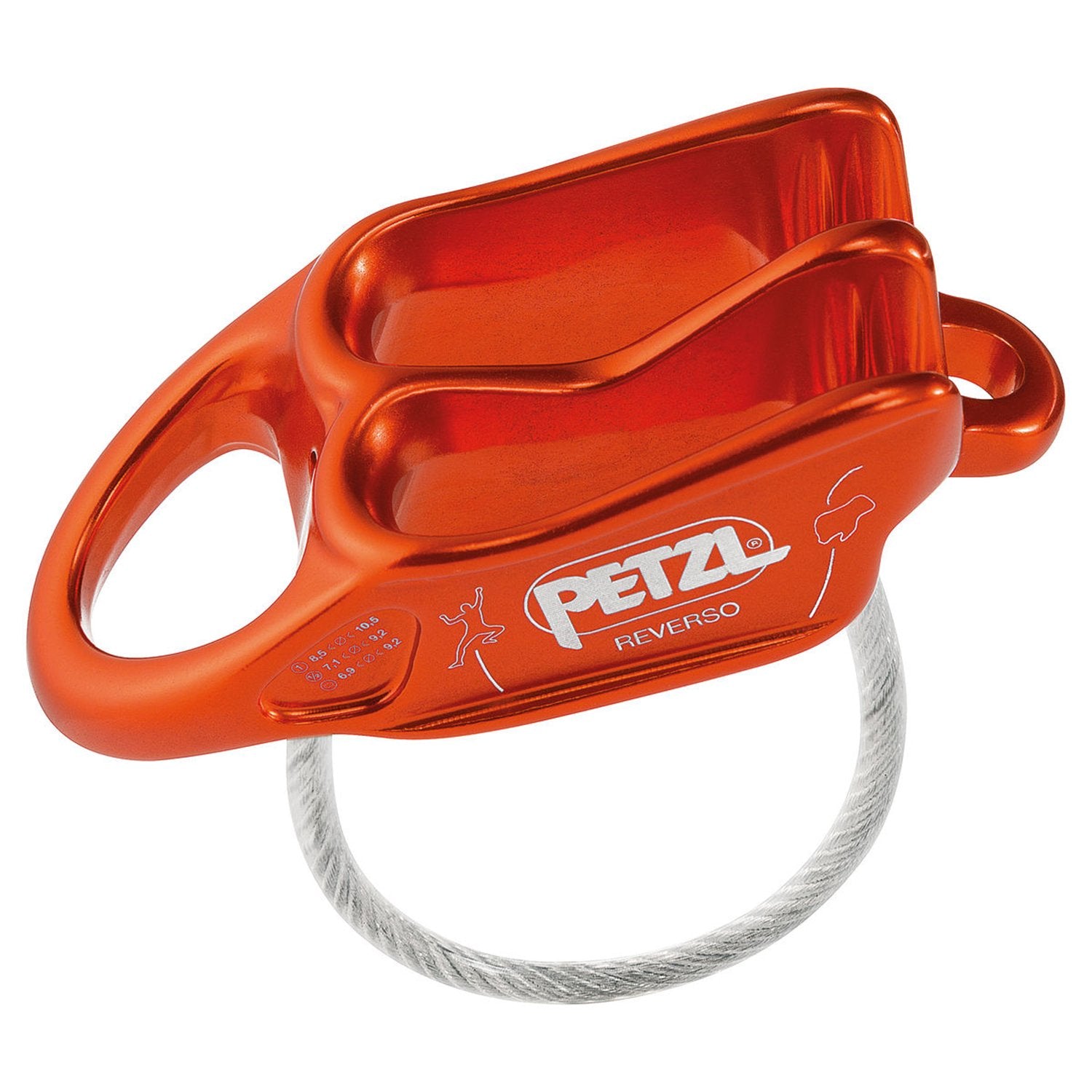 Buy Gokyo Petzl Reverso Belay device Red Orange | Belay device at Gokyo Outdoor Clothing & Gear