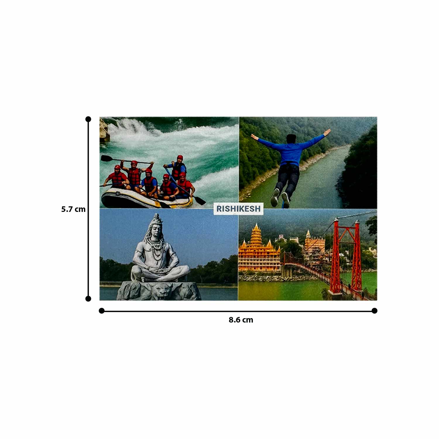 Buy Gokyo Rishikesh Highlights Magnet | Souvenirs at Gokyo Outdoor Clothing & Gear