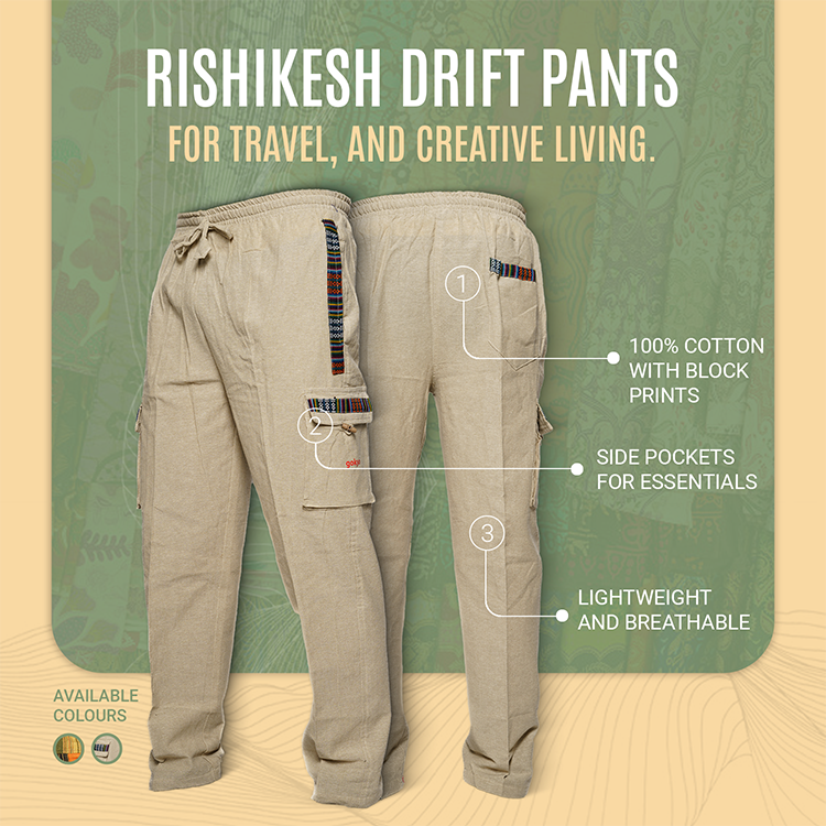 Buy Gokyo Rishikesh Drift Pants | Mens Trekking & Hiking Pants at Gokyo Outdoor Clothing & Gear
