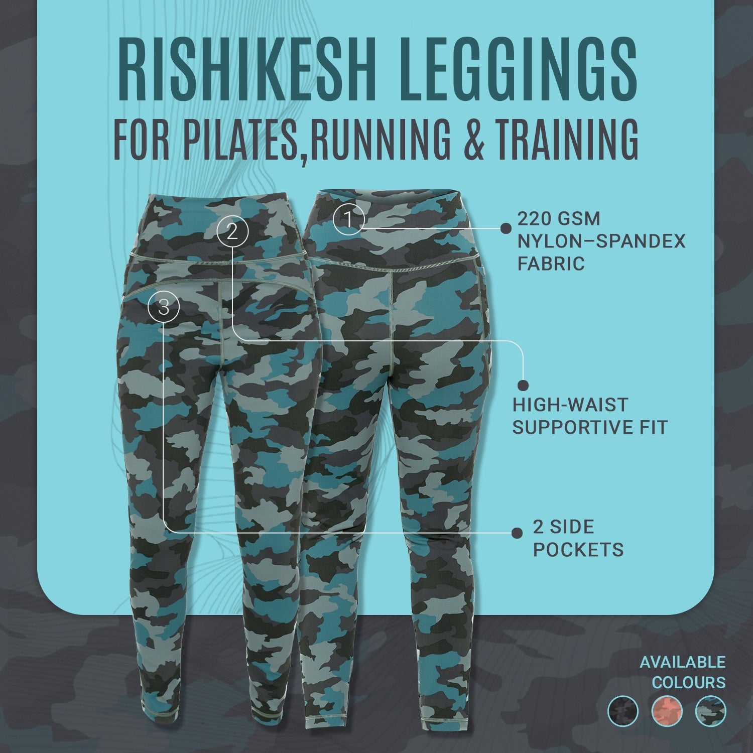 Buy Gokyo Rishikesh Peak to Pilates Leggings | Trekking & Hiking Pants at Gokyo Outdoor Clothing & Gear