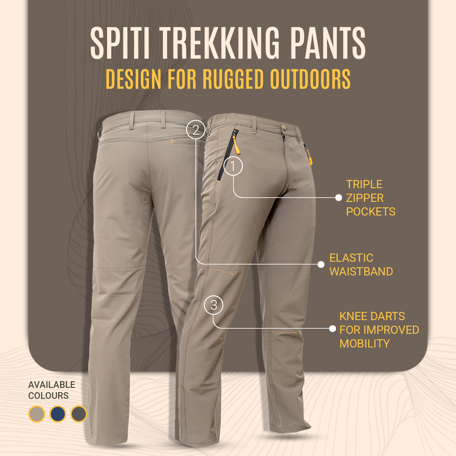 Buy Gokyo Spiti Trekking Pants | Mens Trekking & Hiking Pants at Gokyo Outdoor Clothing & Gear