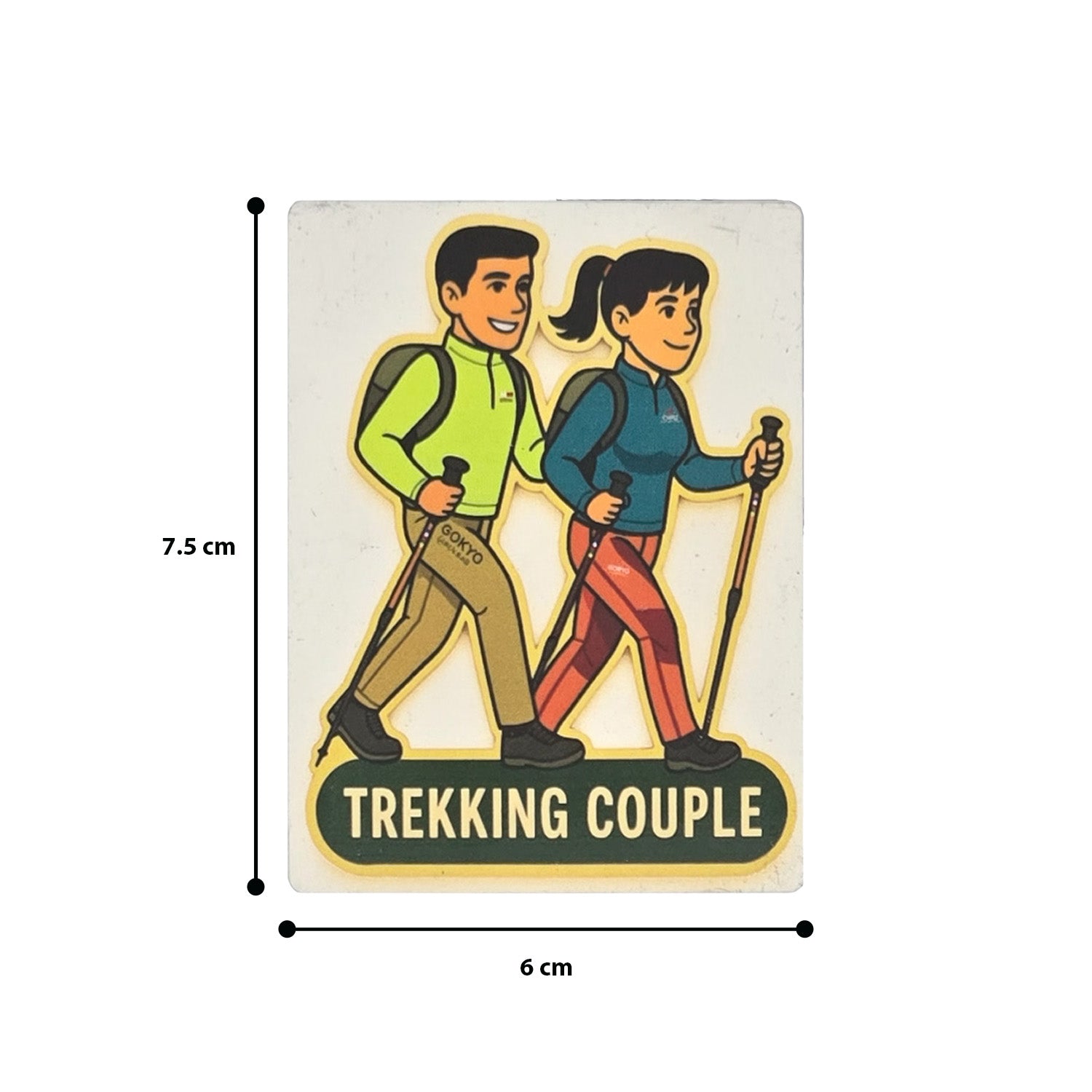 Buy Gokyo Trekking Couple Magnet | Souvenirs at Gokyo Outdoor Clothing & Gear