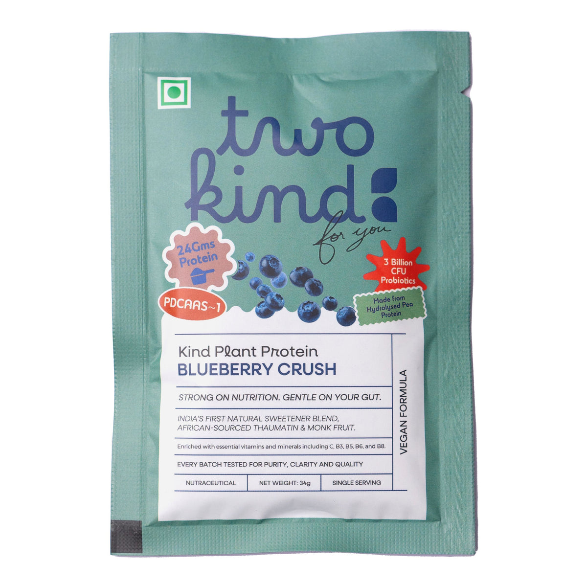 Buy Gokyo Two Kind Plant Protein - Sachet Blueberry Crush | Food & Supplements at Gokyo Outdoor Clothing & Gear