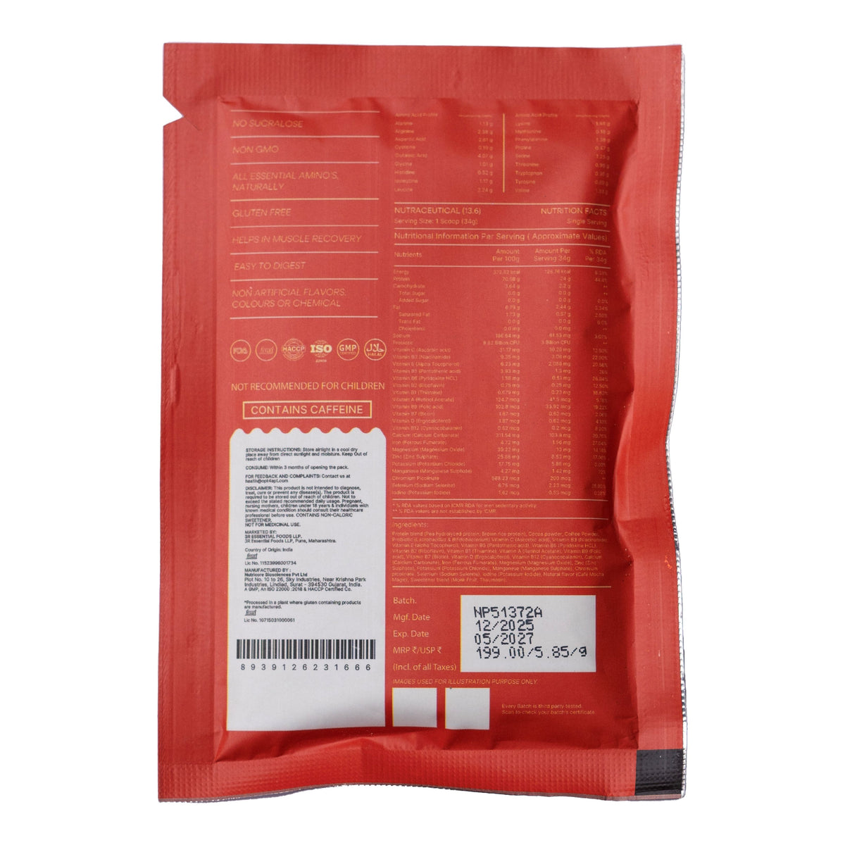 Buy Gokyo Two Kind Plant Protein - Sachet | Food & Supplements at Gokyo Outdoor Clothing & Gear