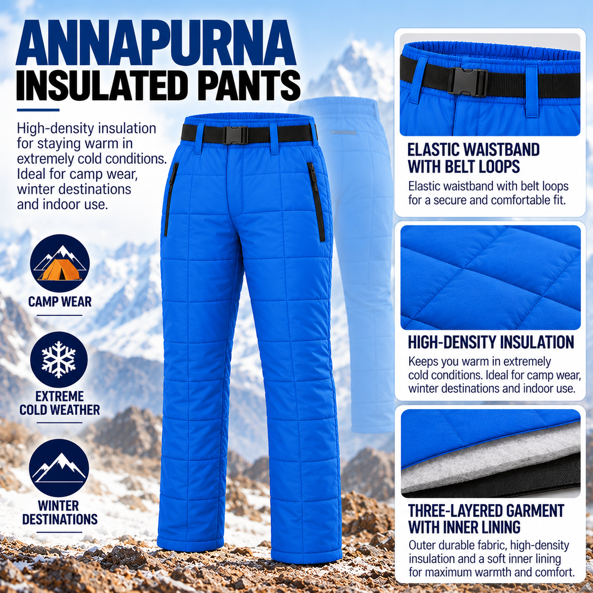Buy Gokyo Annapurna Insulated Camp Pants - Men | Insulated Pants at Gokyo Outdoor Clothing & Gear