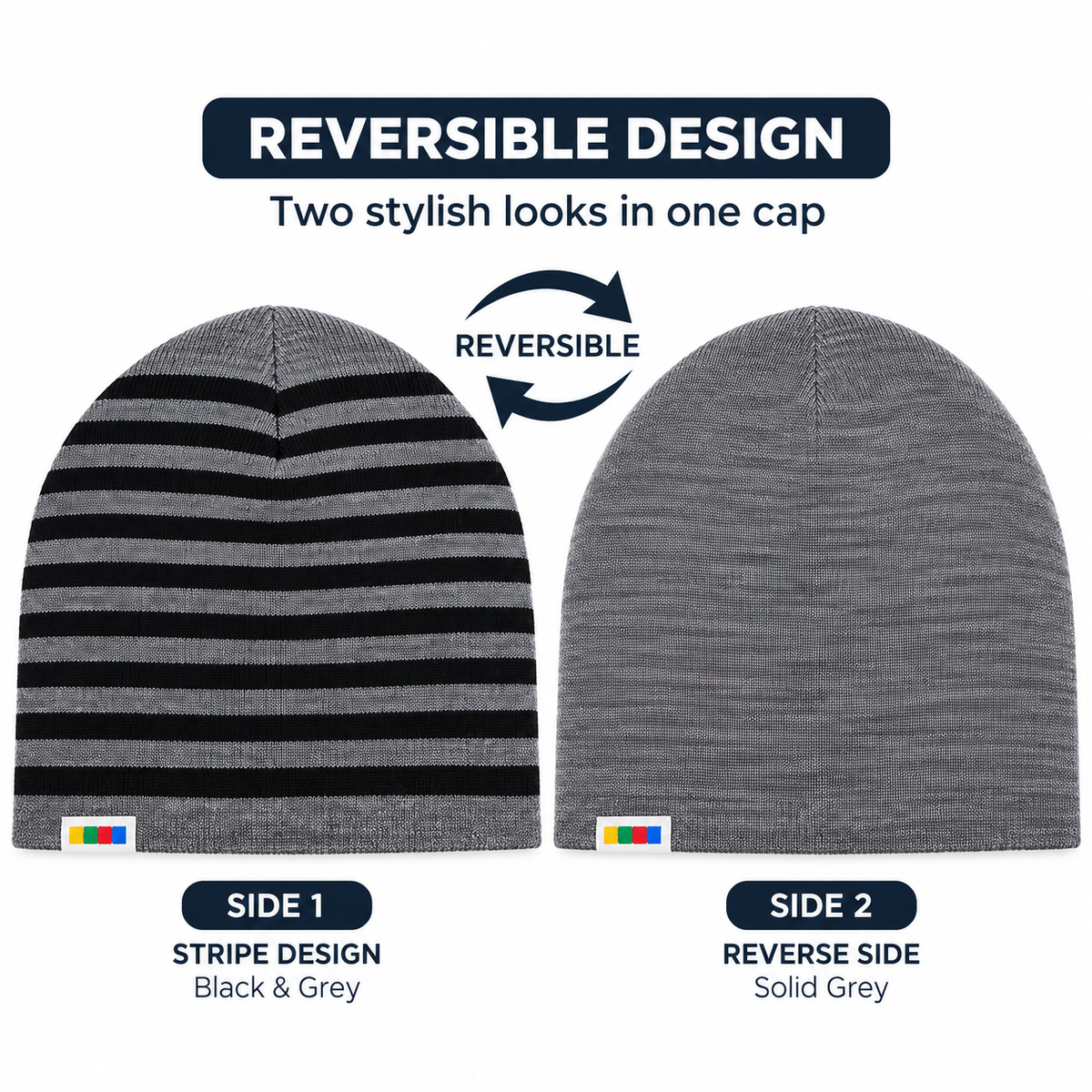 Buy Gokyo Kaza Reversible Beanie Winter Cap | Beanies at Gokyo Outdoor Clothing & Gear