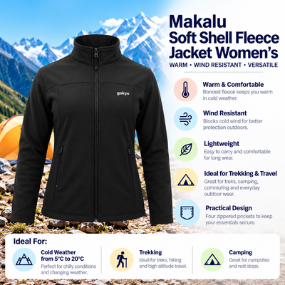 Makalu Soft Shell Fleece Womens Jacket