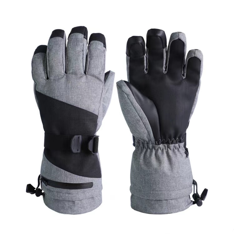 Buy Gokyo K2 Extreme Cold Weather Gloves Melange Wrist Zip Grey | Cold Weather Gloves at Gokyo Outdoor Clothing & Gear